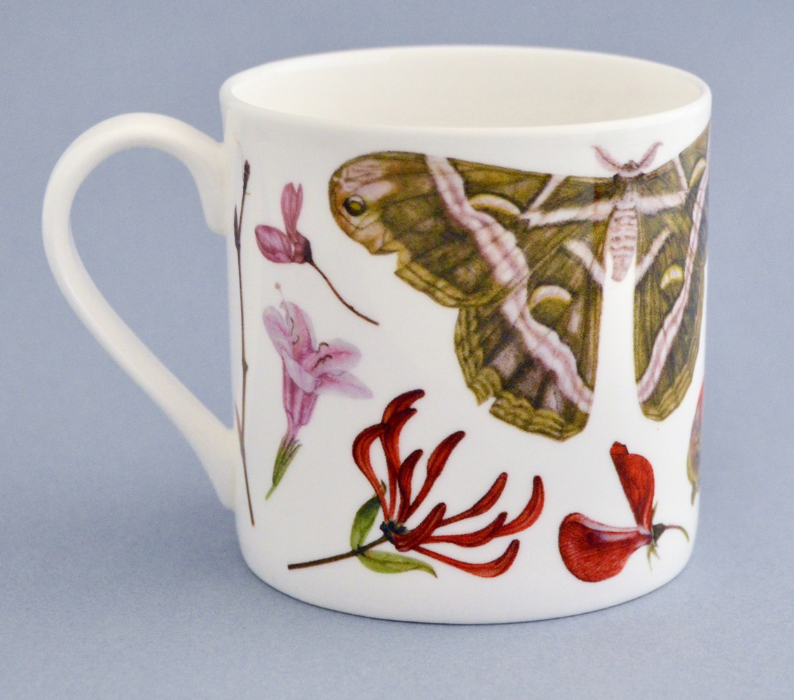 Pink & Bee, Bone China Mug