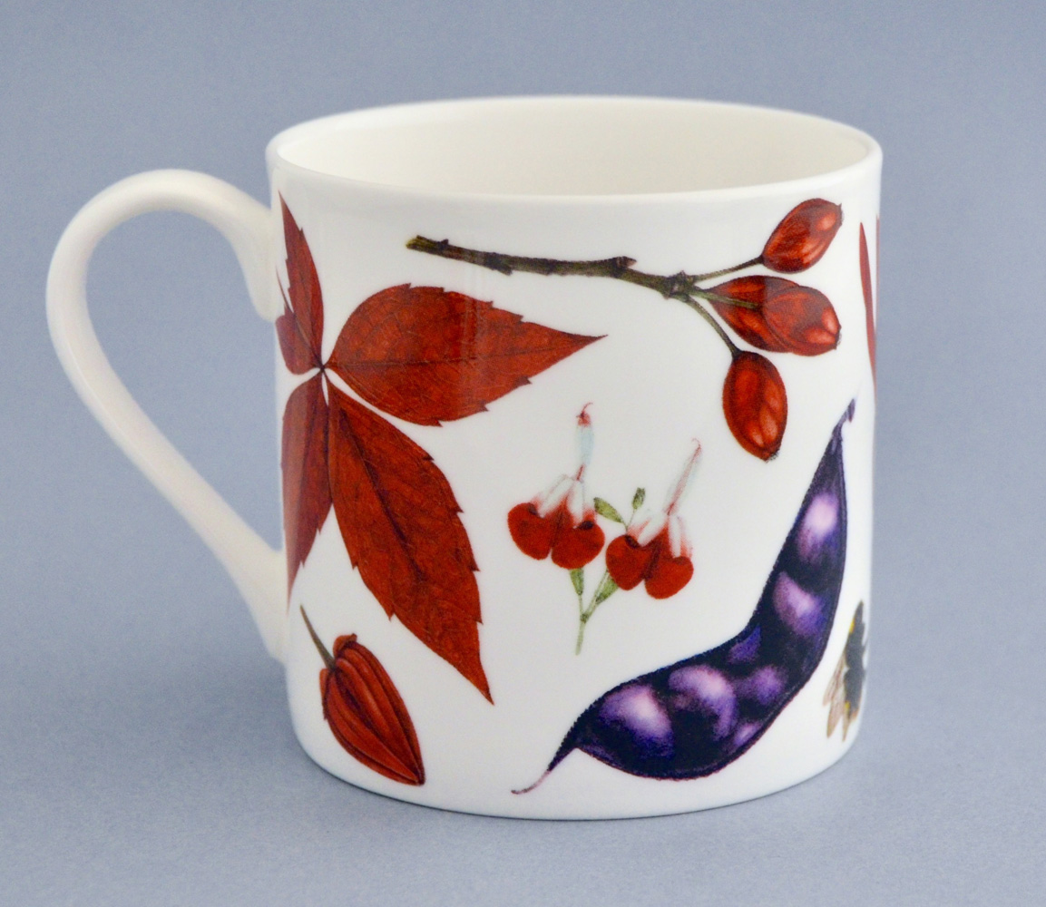 Red & Bee, Bone China Mug