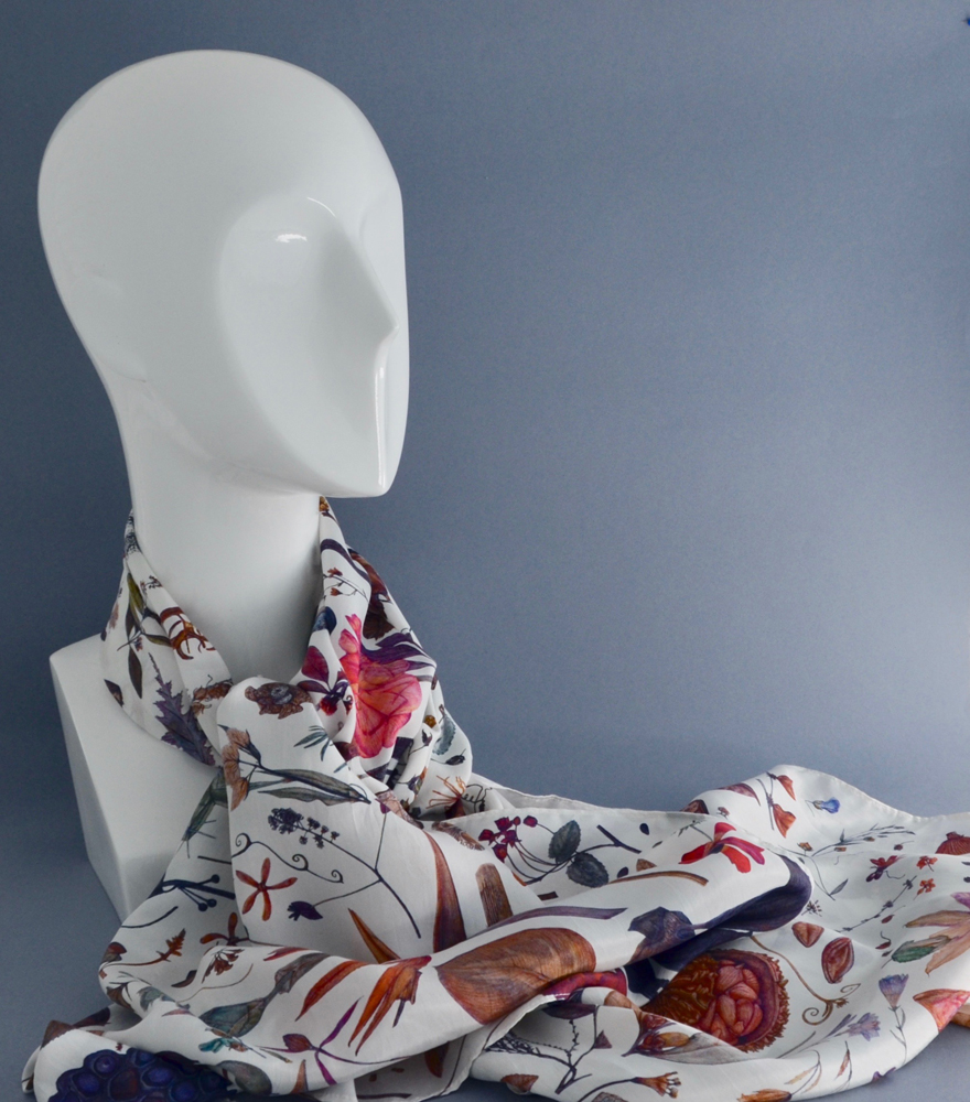 Herbarium Specimen Silk Scarf - Image 3